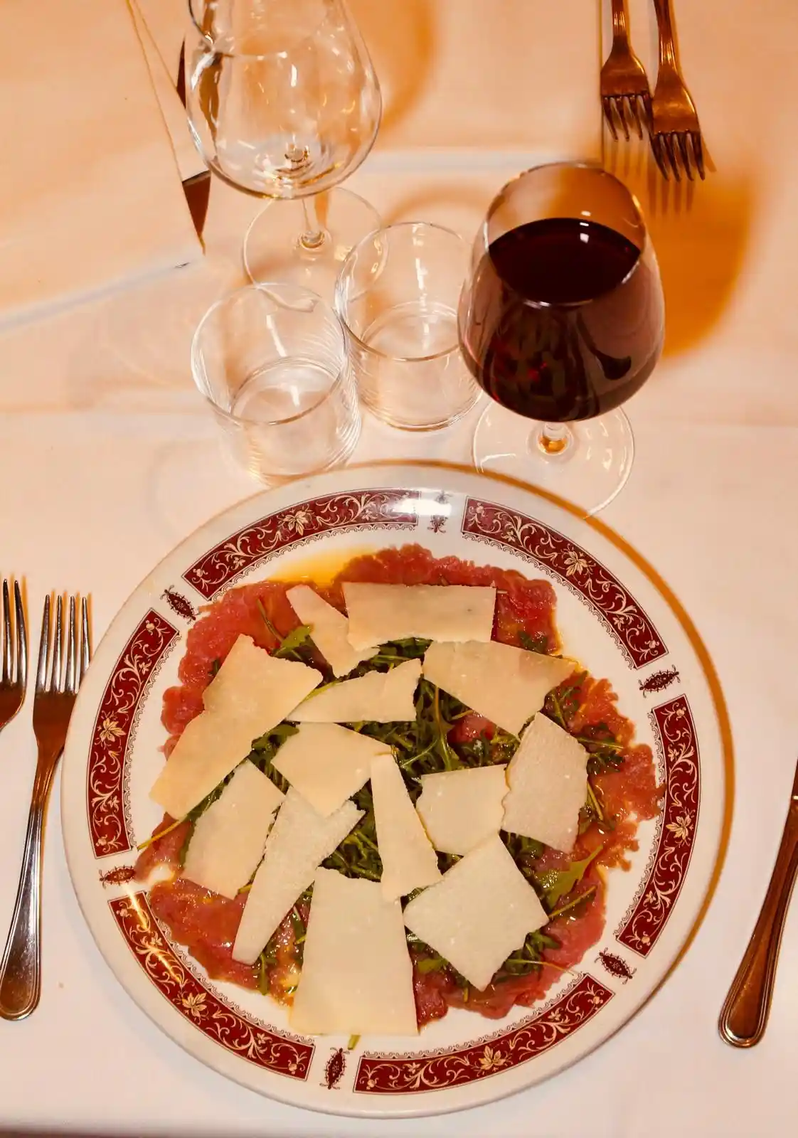 Carpaccio di filetto di manzo