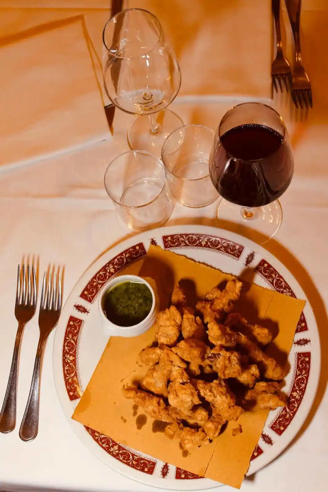Lampredotto fritto con salsa verde